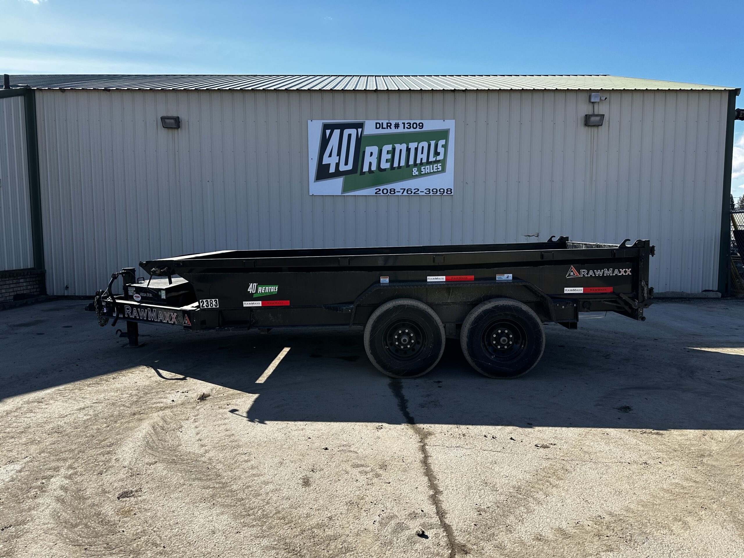 7x14 Dump Trailers 
5 yards, 10,000 lbs capacity