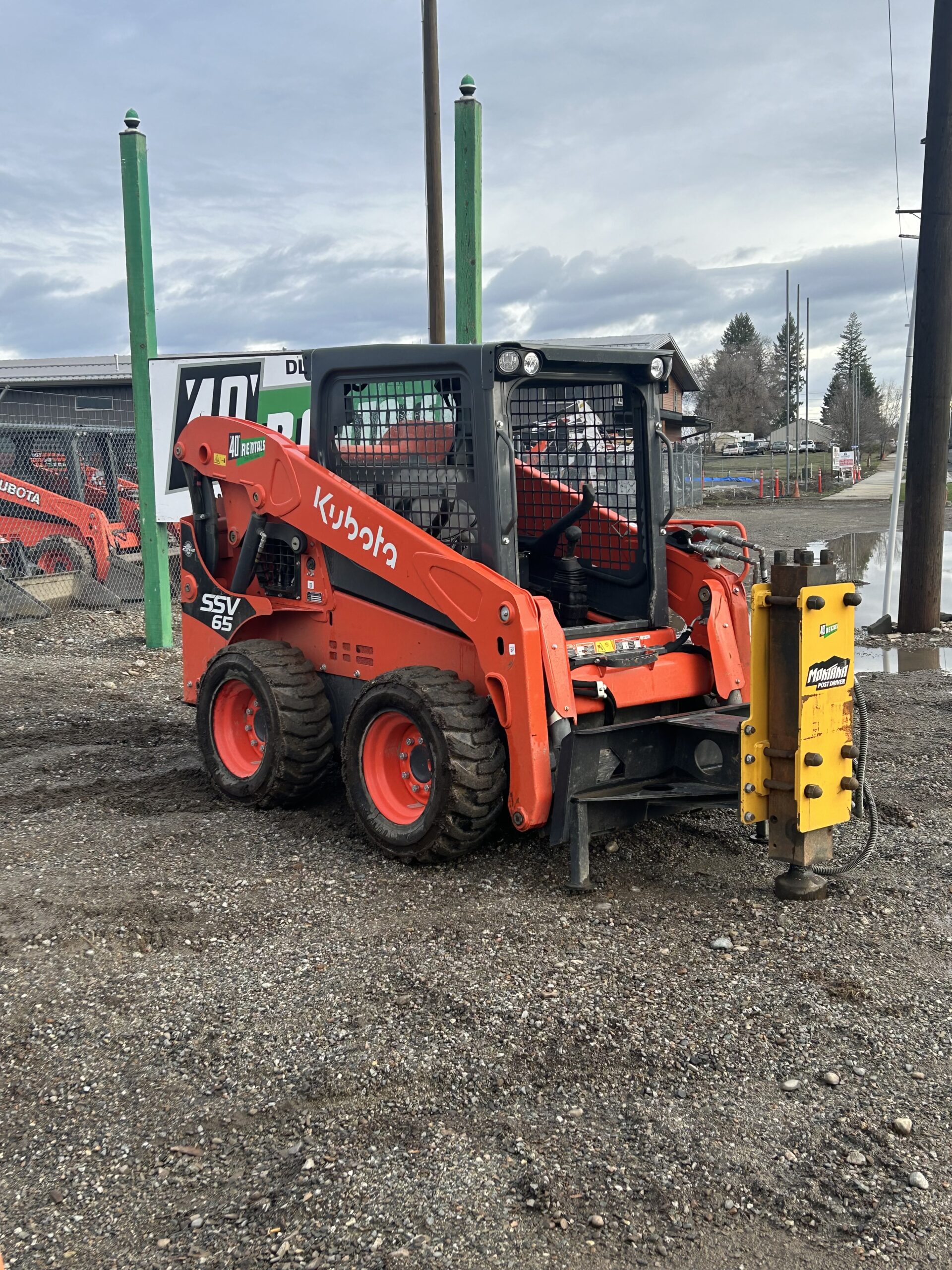 Skid Steer Montana Post Driver